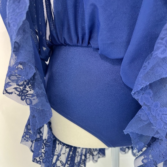 WEISSMAN dance coquette sheer bodysuit DRESS - Picture 2 of 7